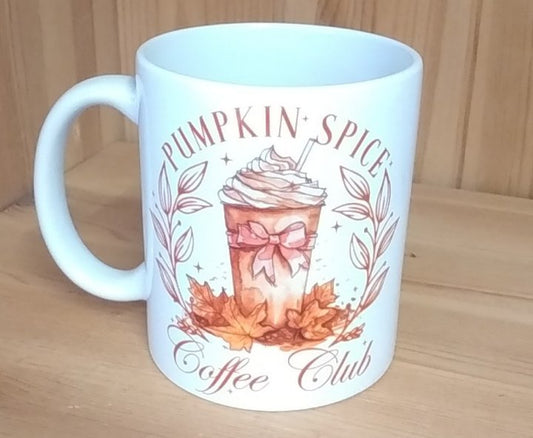 Tasse "Pumpkin Spice - Coffee Club" Herbst Autumn Kürbis Tee Kaffee Mug Geschenk